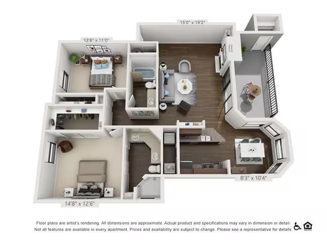 Unit 1735 1735 floor plan