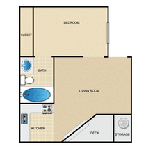 1x1S 00203 floor plan