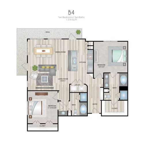 Unit 1217 1217 floor plan