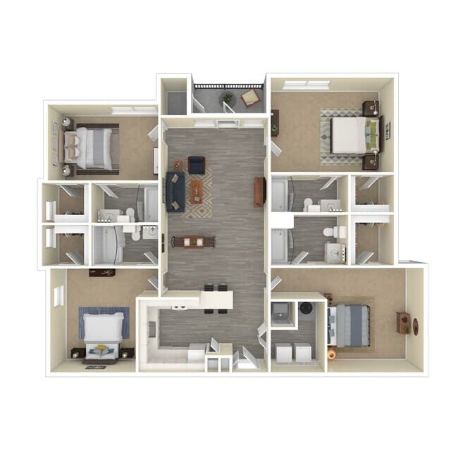 Unit 1834 1834 floor plan