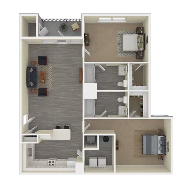 Two Bedroom 0914 floor plan