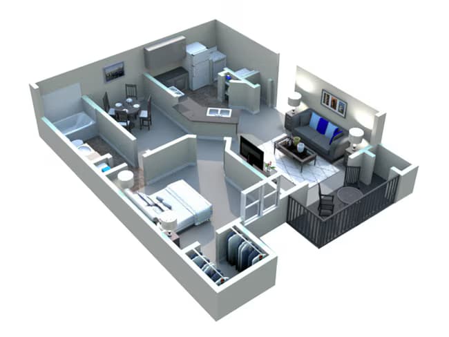1x1 0933 floor plan