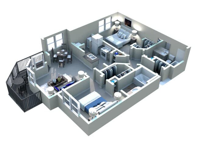 Unit 1911 1137 floor plan