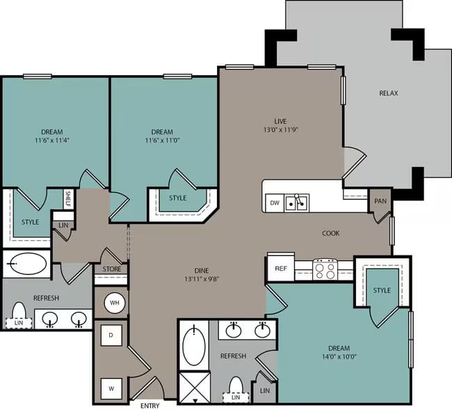 Unit 02120 02220 floor plan