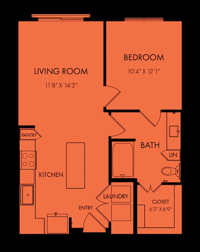Unit 332 418 floor plan