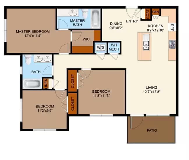 Unit 1106 1101 floor plan