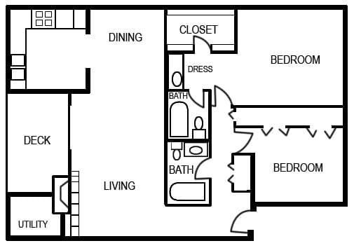2x2C 5-523 floor plan