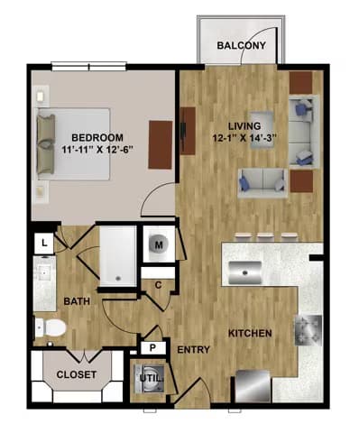 Unit LS-213 LS-213 floor plan