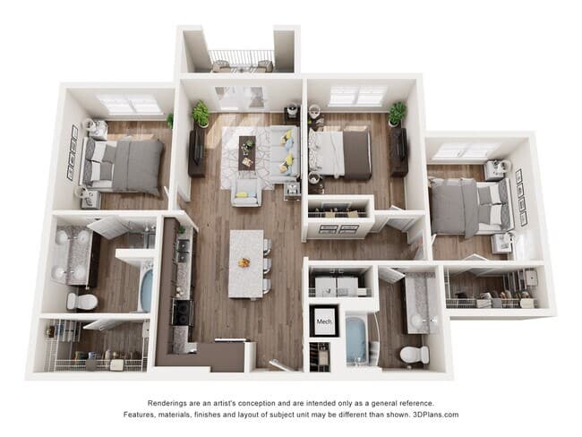 Unit 7311 7211 floor plan