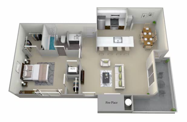 B Unit 294 floor plan