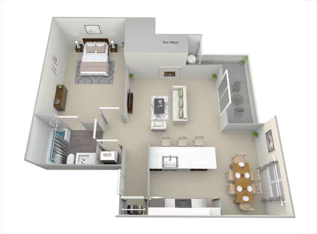 C Unit 264 floor plan