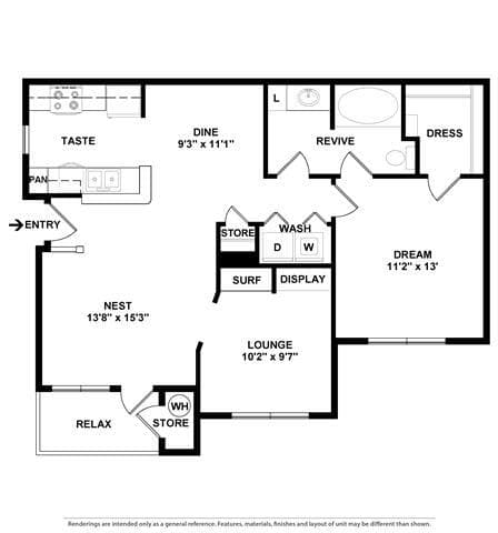 Unit 1519 1519 floor plan