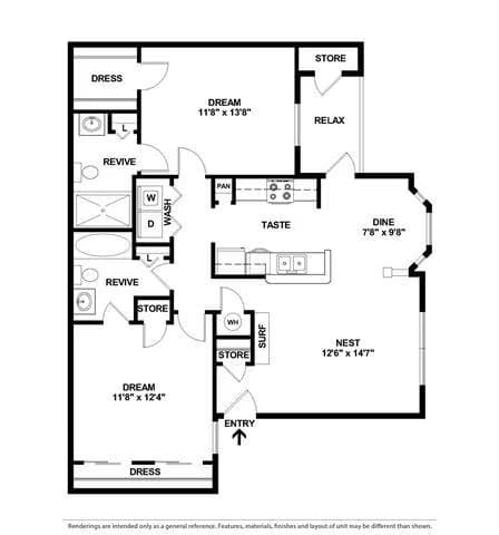 Unit 0511 0505 floor plan