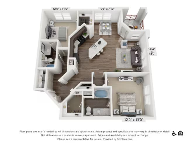 Unit 3312 3307 floor plan