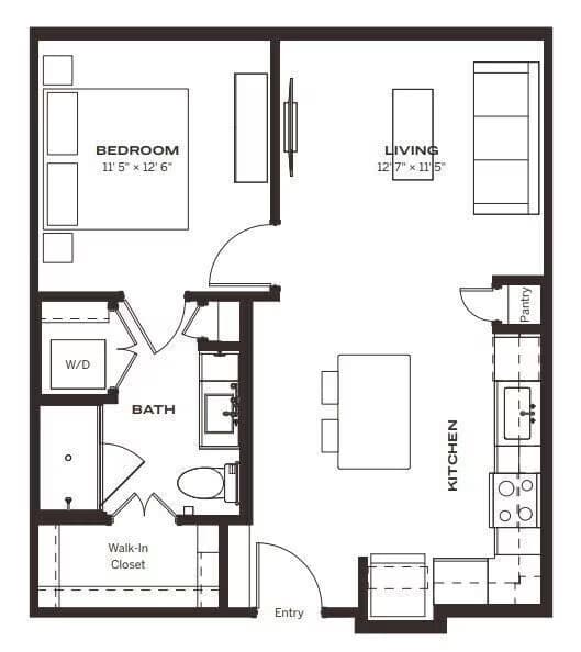 Unit 1124 1136 floor plan