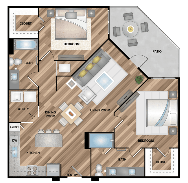 Unit 1221 1221 floor plan