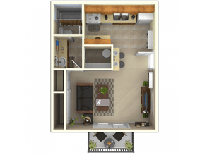 0x1 709 floor plan