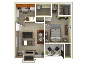 1x1 306 floor plan