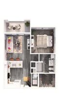 The Yucca - Apartment Home 1107 floor plan
