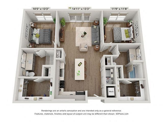 B2.1 3107 floor plan