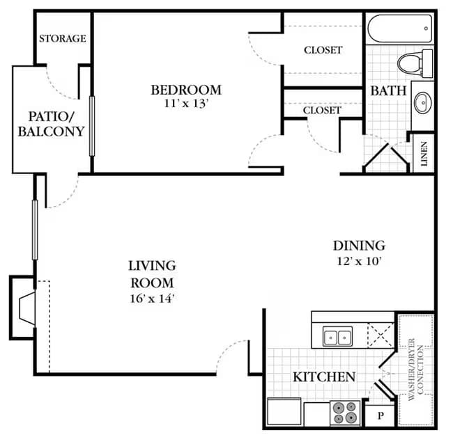 Unit 624 624 floor plan