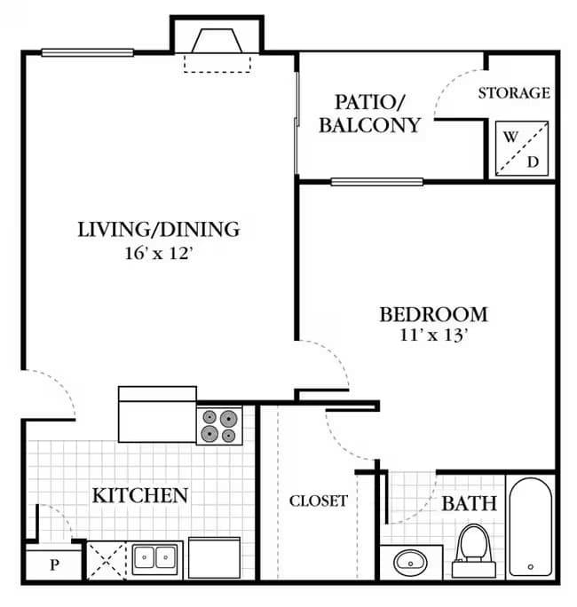Unit 1917 1917 floor plan