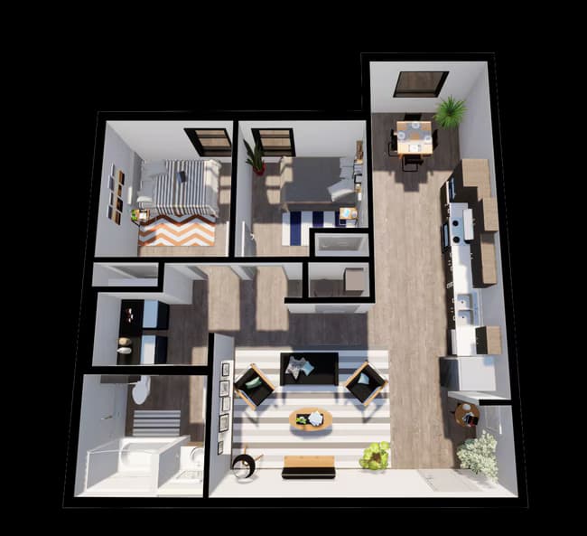 Unit 2407 2407 floor plan