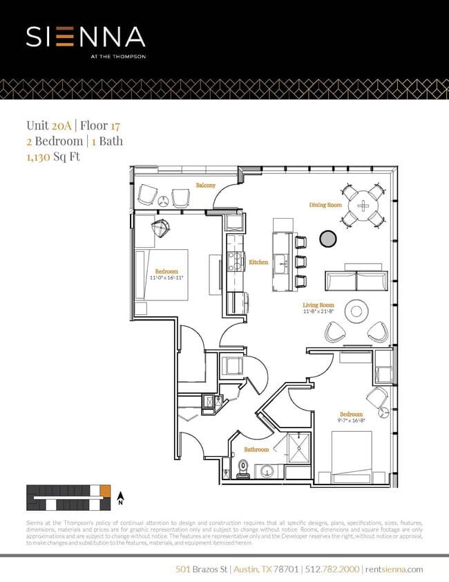 Unit 1720 1720 floor plan