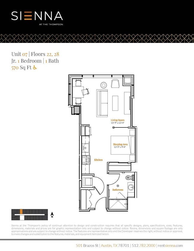 Unit 3007 2207 floor plan