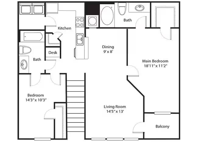 Unit 2002 2402 floor plan