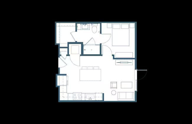 Unit 1121 1410 floor plan