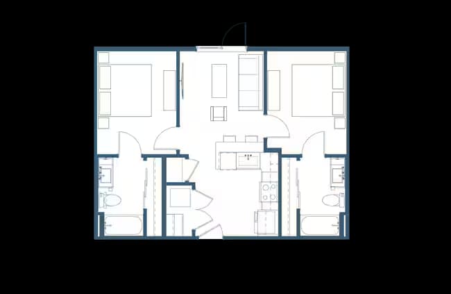 Unit 1219 1107 floor plan