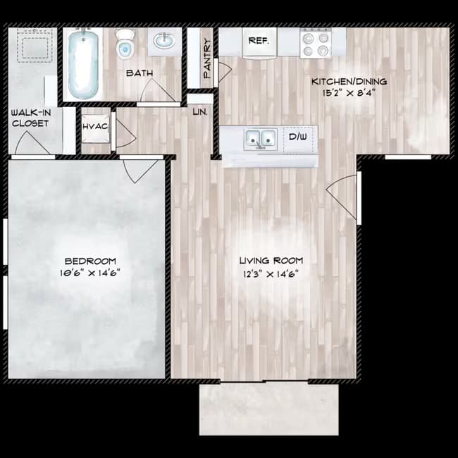 Unit 0401 0406 floor plan