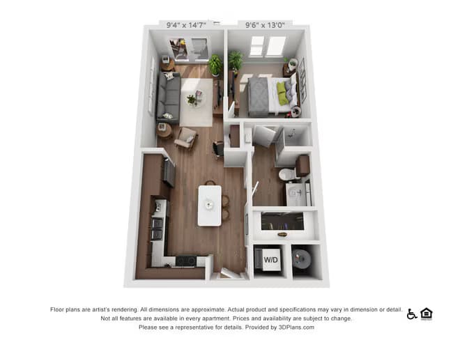 Unit 913 525 floor plan