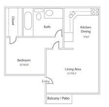 1/1f 119 floor plan