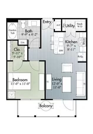 Unit 4308 4308 floor plan