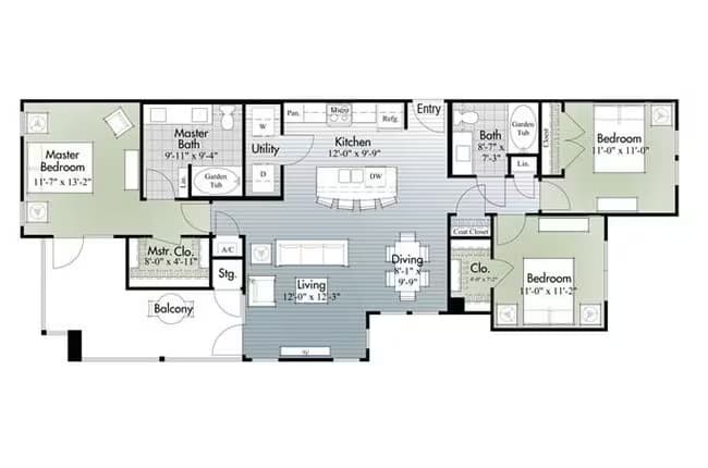 Unit 8301 8101 floor plan