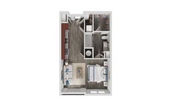 Studio 3107 floor plan