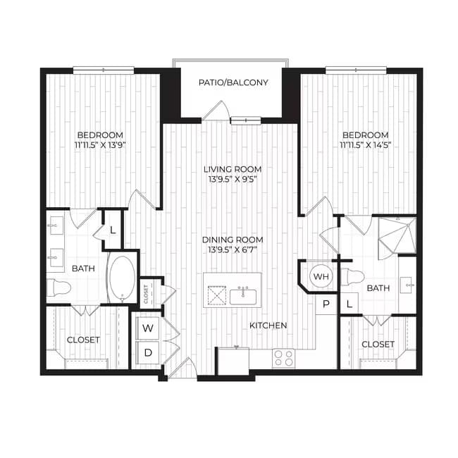 Unit 1219 1219 floor plan