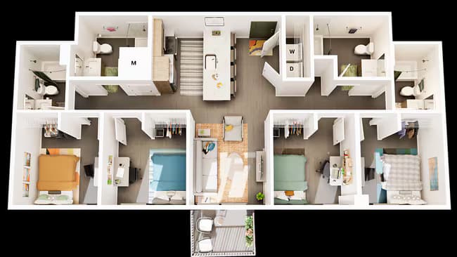 Unit 24-28 Balcony 24-28 Balcony floor plan