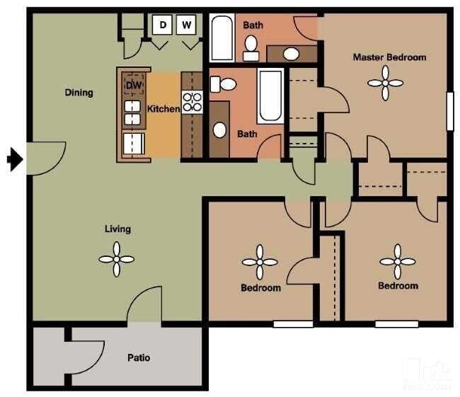Unit 9202 9302 floor plan