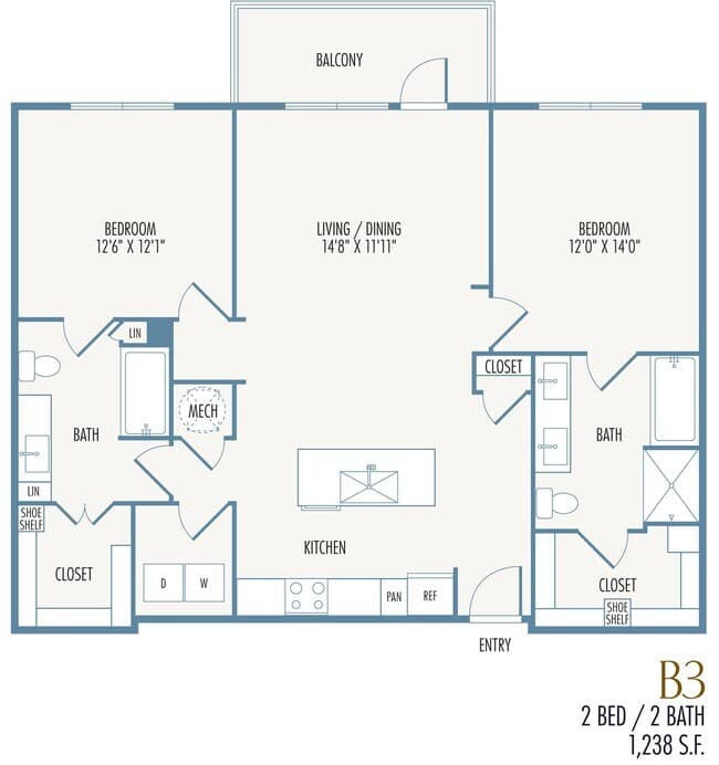Unit 1-3104 1-2181 floor plan