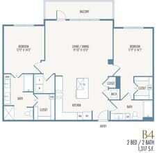 B4 1-2163 floor plan