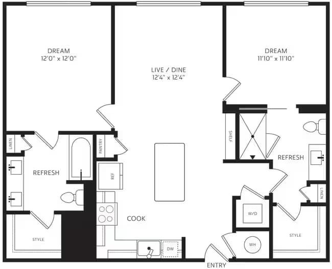 Unit 1251 1251 floor plan