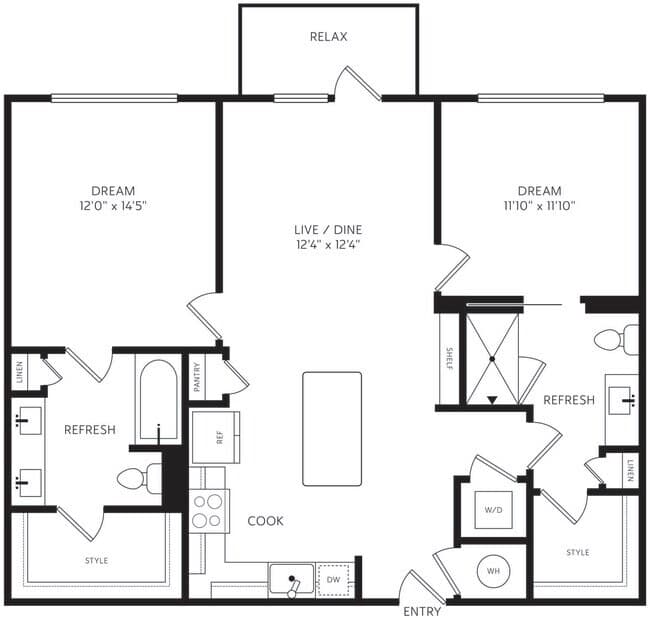 Unit 1353 1353 floor plan