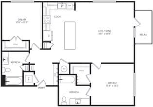 B3.2 1402 floor plan