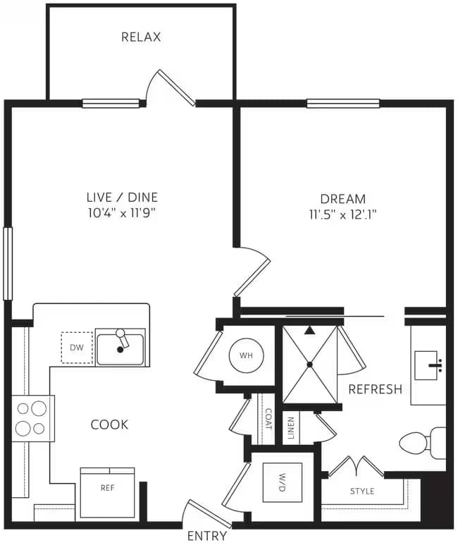 Unit 1260 1262 floor plan