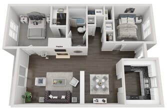 2x1 I-I108 floor plan