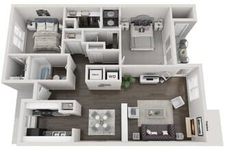 2x2A B-B103 floor plan