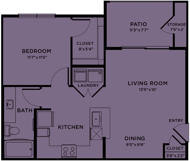Unit 07303 05308 floor plan